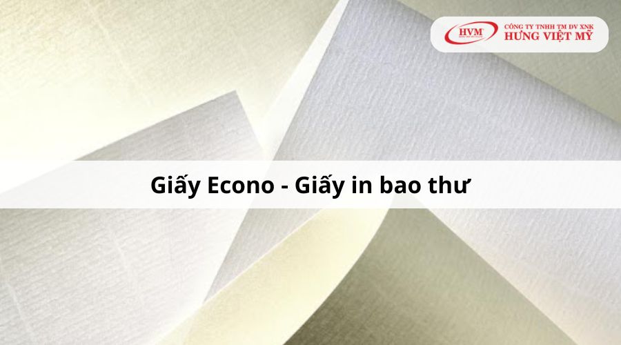 Mẫu giấy Econo in bao thư