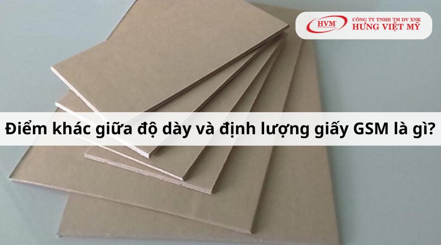 Điểm khác giữa độ dày và định lượng giấy GSM là gì?