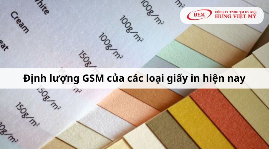 Định lượng GSM của các loại giấy in hiện nay