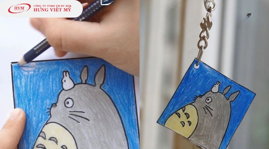 Mẫu tự làm móc khóa handmade hoạt hình dễ thương