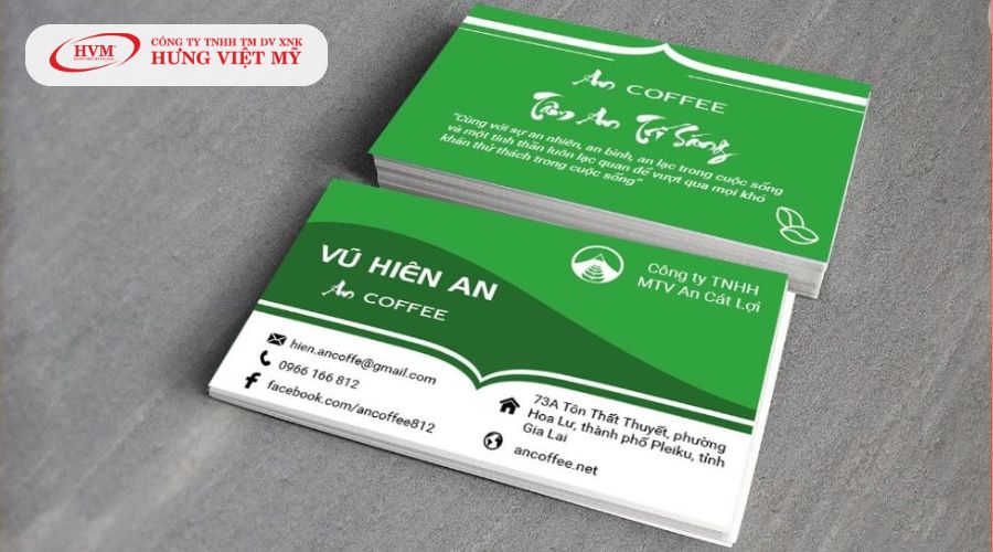 Mẫu card visit bán hàng đẹp