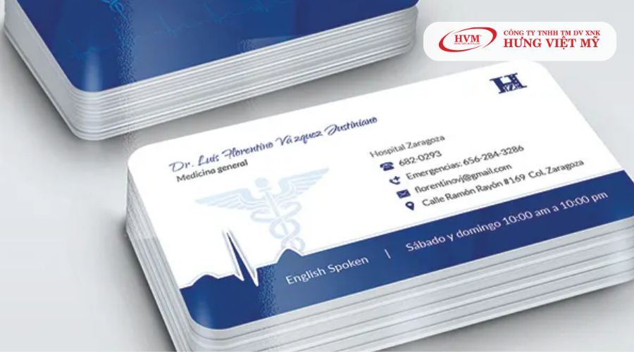 Mẫu name card bác sĩ sang trọng