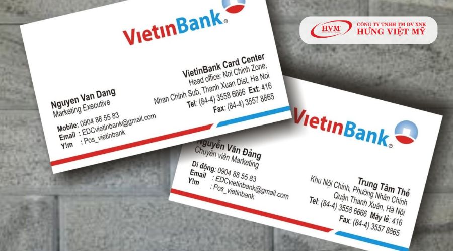 Mẫu name card ngân hàng độc đáo