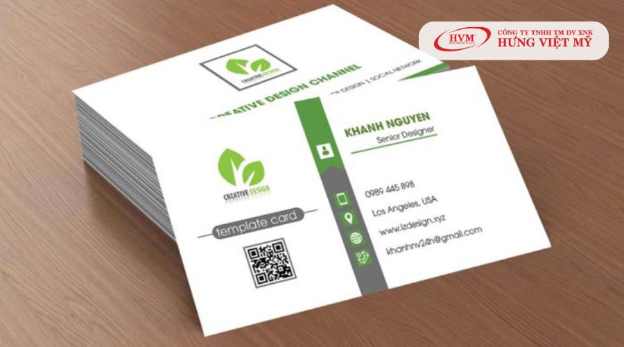 Mẫu name card nhân viên kinh doanh ấn tượng