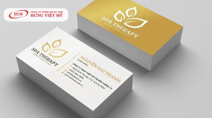 Mẫu name card spa đẹp