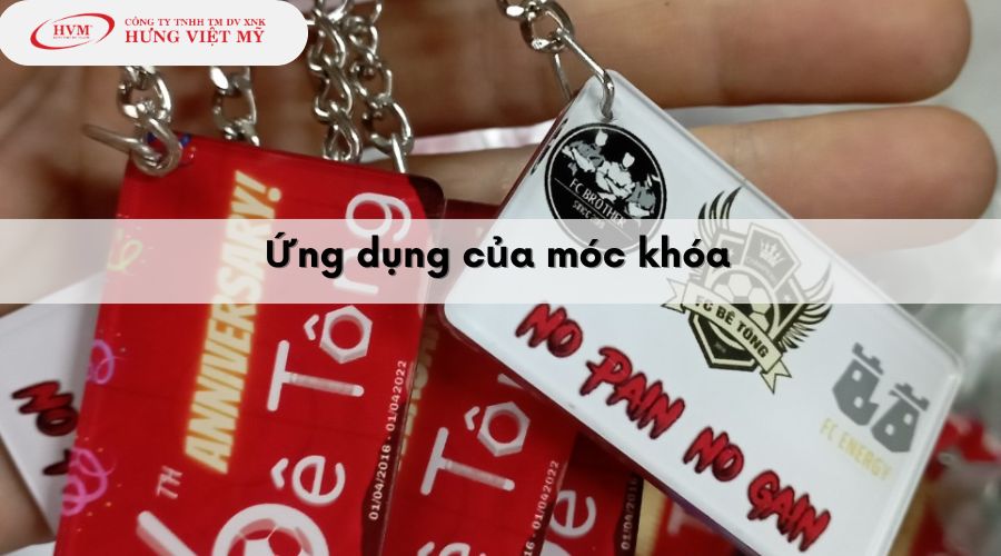 Ứng dụng của móc khóa làm phụ kiện thời trang