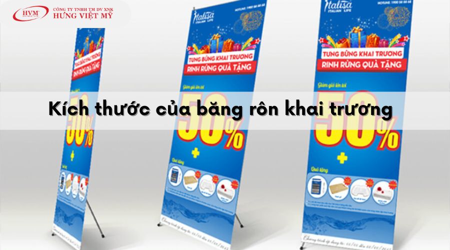 Kích thước của băng rôn khai trương