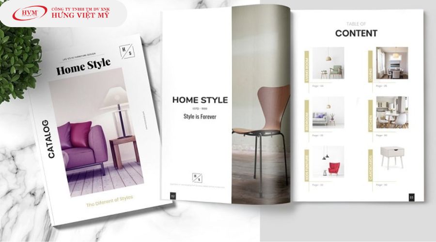 Mẫu catalogue sản phẩm nội thất đẹp mắt