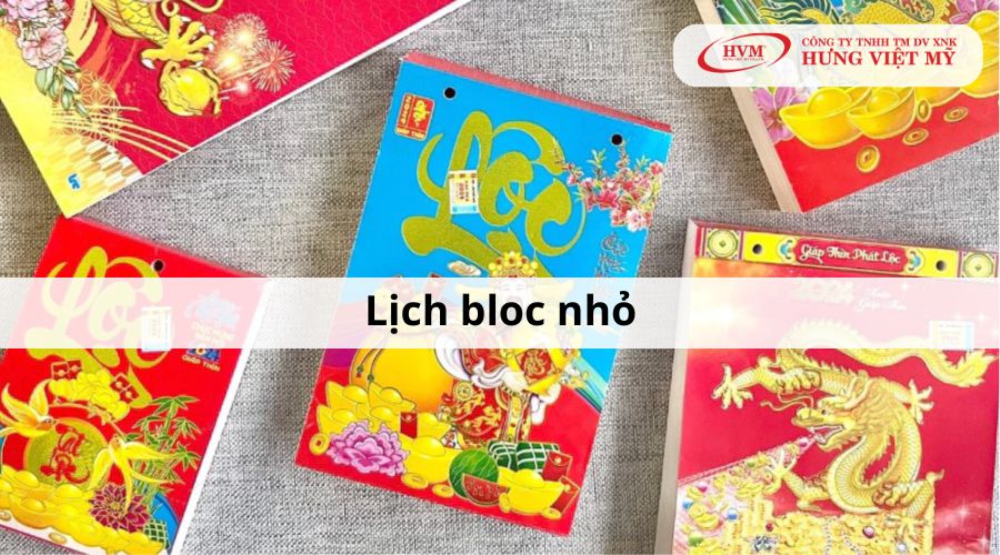 Kích thước lịch bloc nhỏ chuẩn hiện nay là 13cm x 19cm