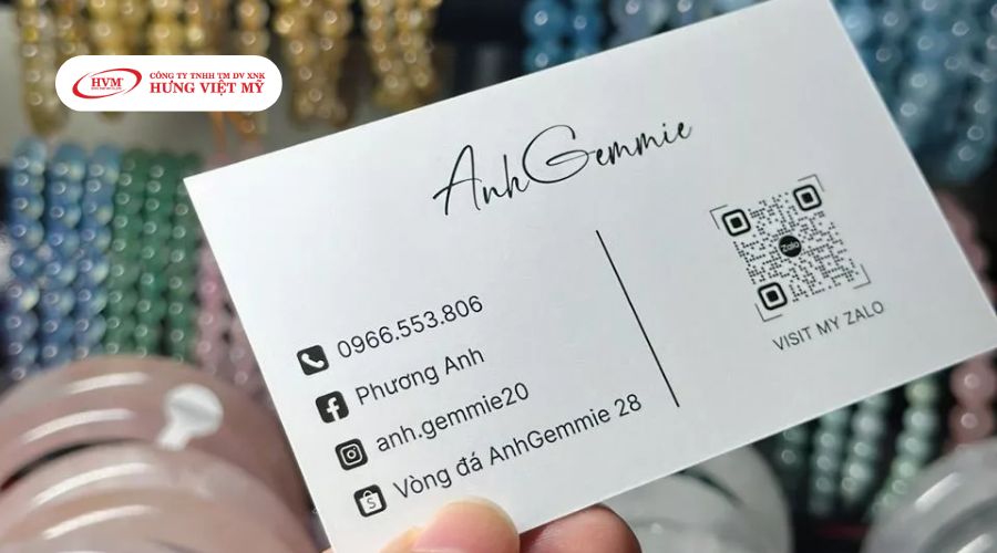 Mẫu name card bán hàng đơn giản