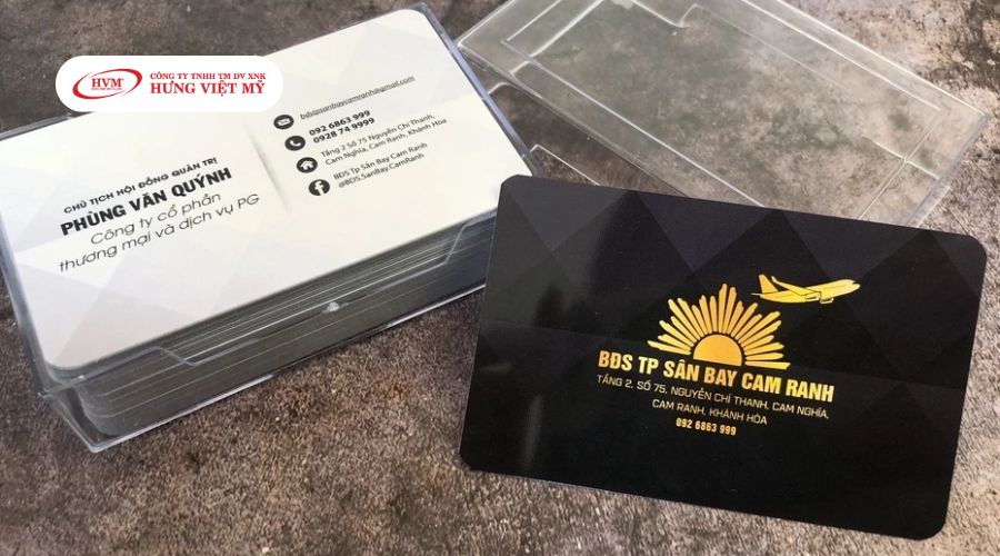 mẫu name card đẹp màu đen sang trọng dành cho tổ chức