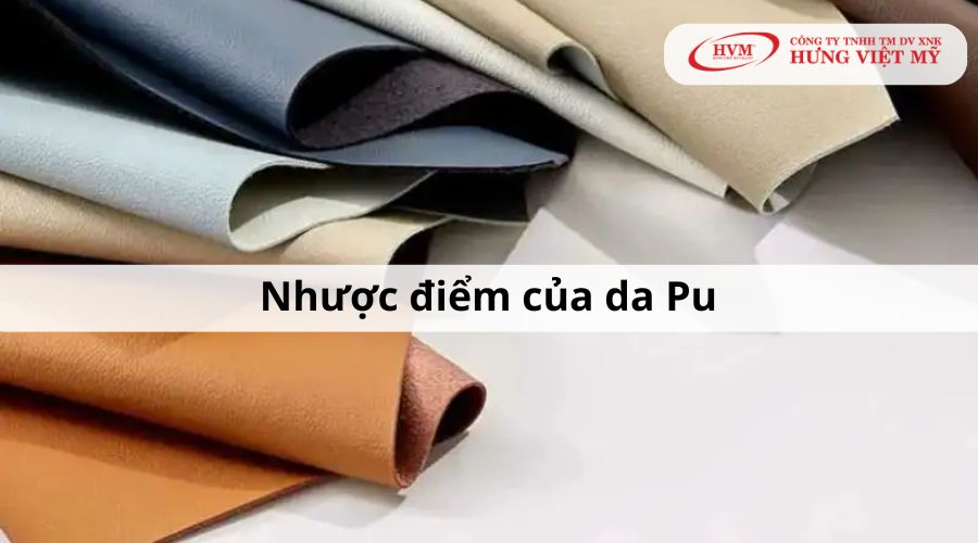 Nhược điểm của da Pu là gì