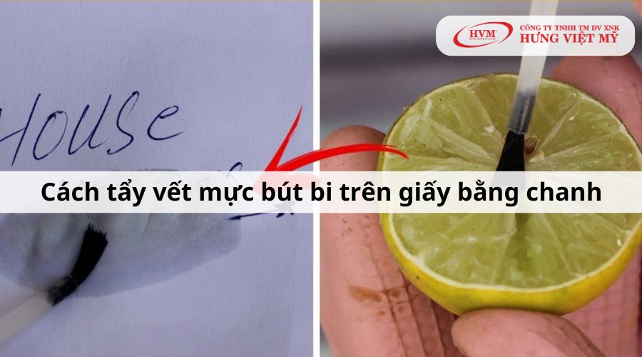 Cách tẩy vết mực bút bi trên giấy bằng chanh