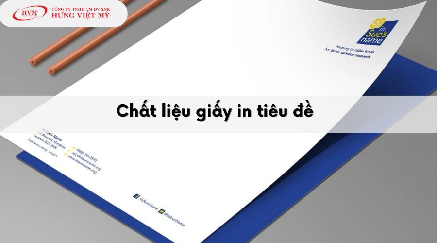 Chất liệu giấy in tiêu đề 