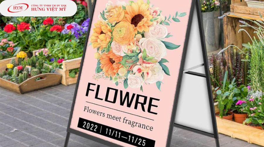 mẫu standee đẹp bảng hiệu