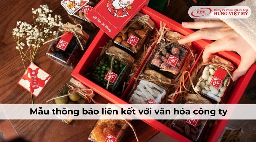 Mẫu thông báo tặng quà Tết cho nhân viên phù hợp văn hóa công ty