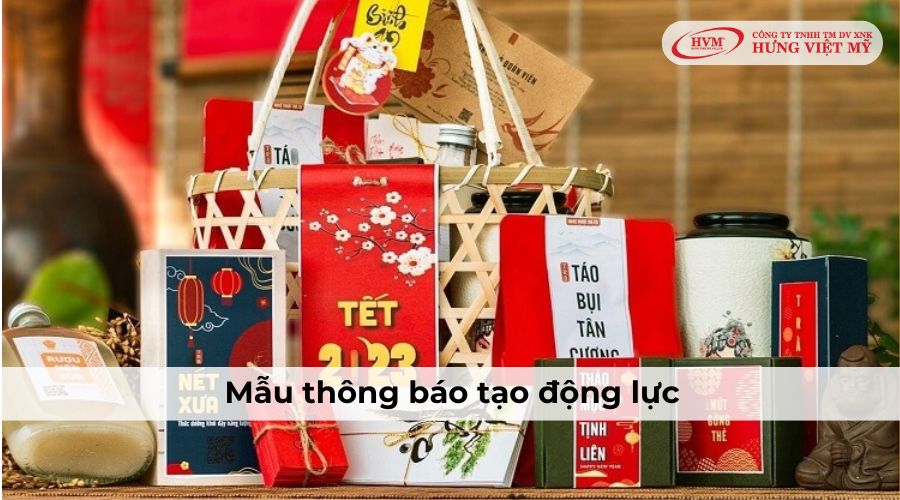 Mẫu thông báo tặng quà Tết cho nhân viên tạo động lực