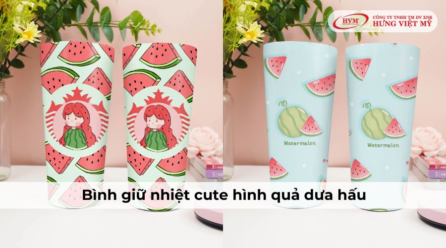 Bình giữ nhiệt cute hình quả dưa hấu