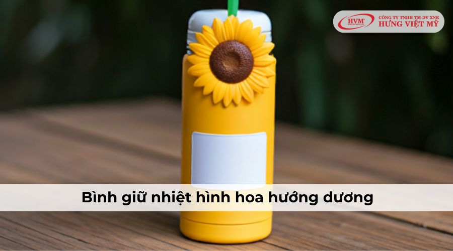 Bình giữ nhiệt hình hoa hướng dương