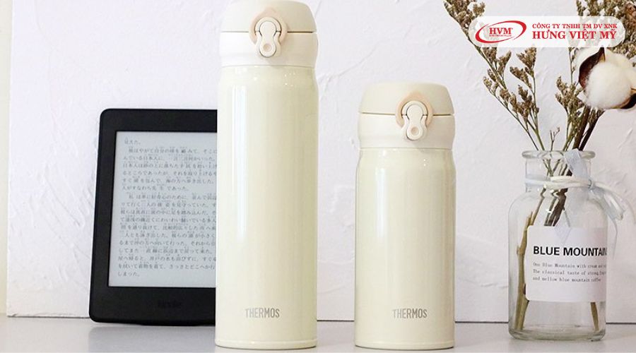 Bình giữ nhiệt cao cấp của Nhật Thermos có nắp bật