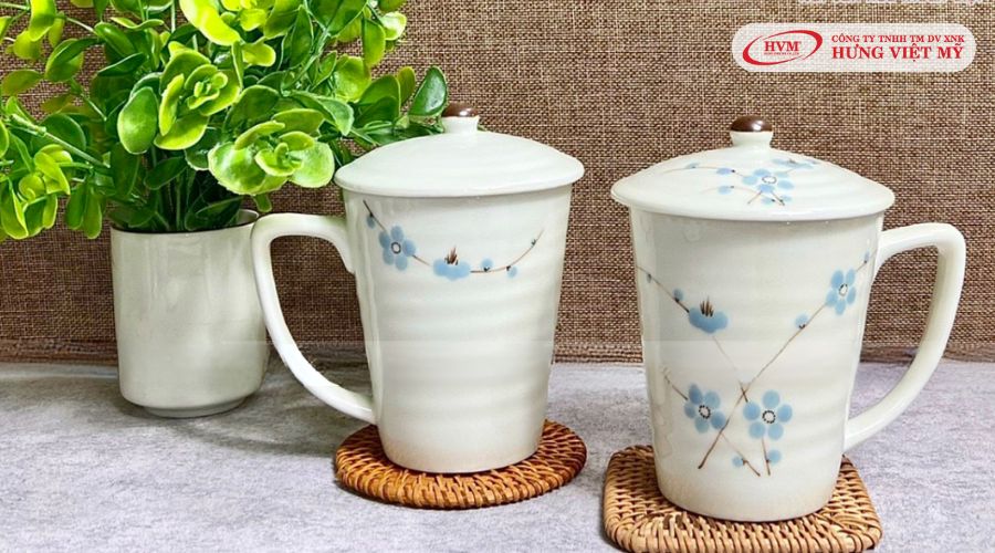 Ly sứ quà tặng gốm Bát Tràng cao cấp