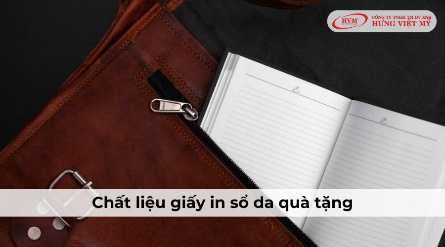 Chất liệu giấy in sổ da theo yêu cầu