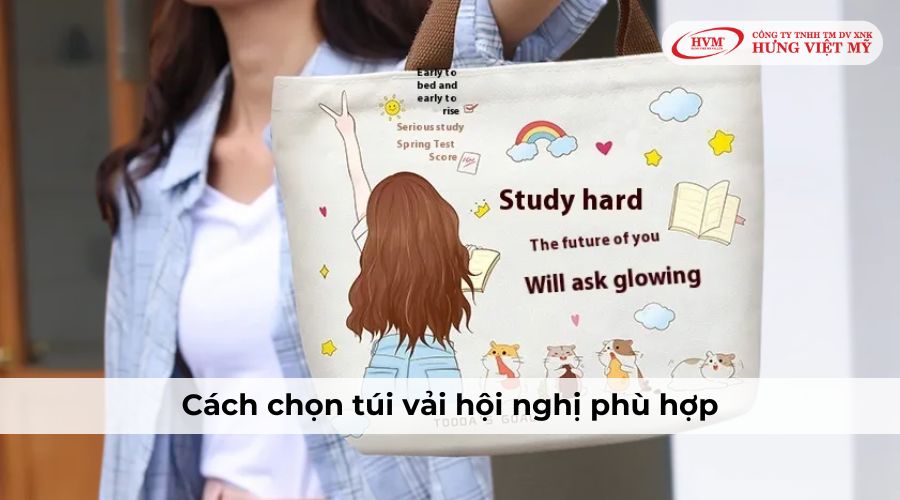 Cách chọn túi vải hội nghị phù hợp