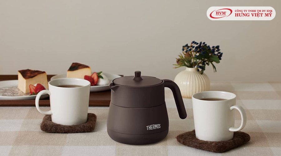 Bình pha trà giữ nhiệt​ của nhật Thermos có lưới lọc TTE-450