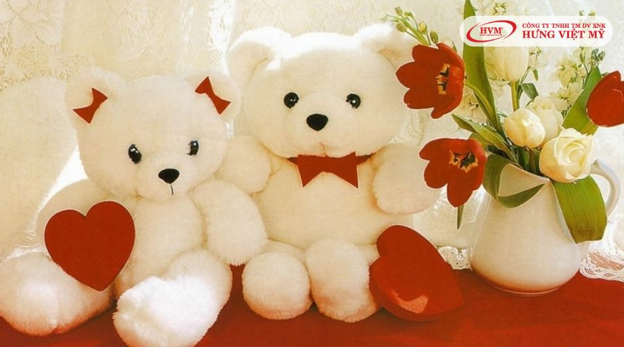 Gấu bông là món quà đáng yêu, dễ thương dịp Valentine này