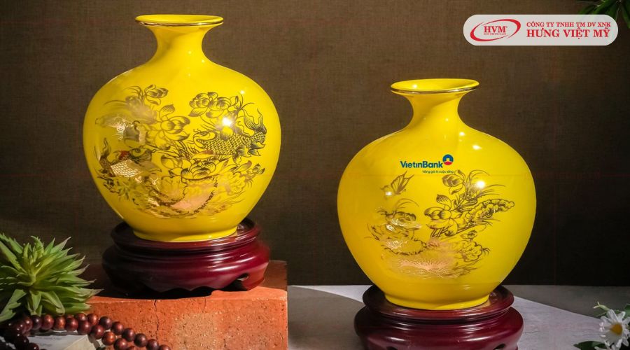 bình hút lộc vẽ vàng