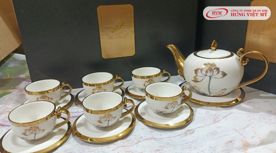 bộ ấm chén bát tràng
