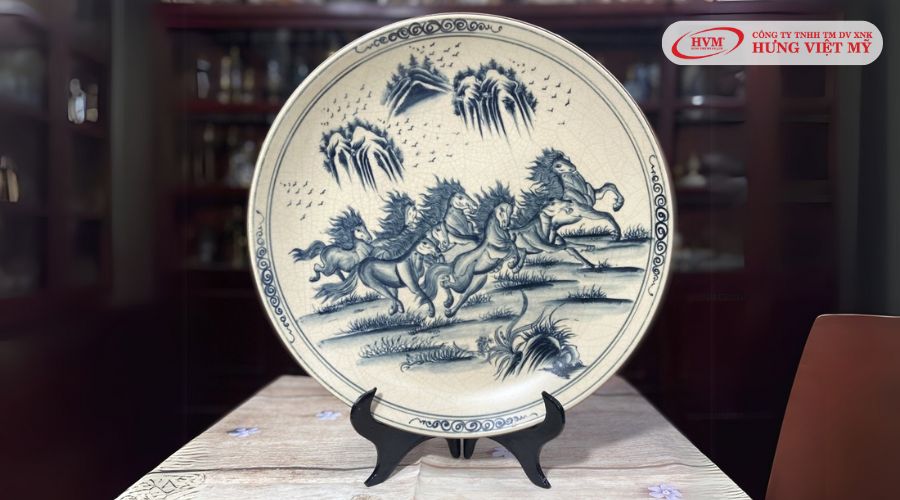 Đĩa gốm sứ trang trí 
