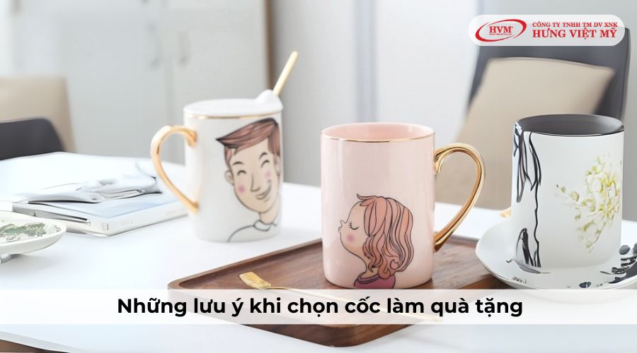 lưu ý khi lựa chọn cốc làm quà 