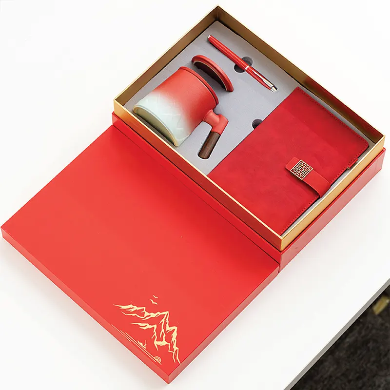 GS 016 - GIFTSET (Cốc Uống Trà + Sổ Tay + Bút Ký)