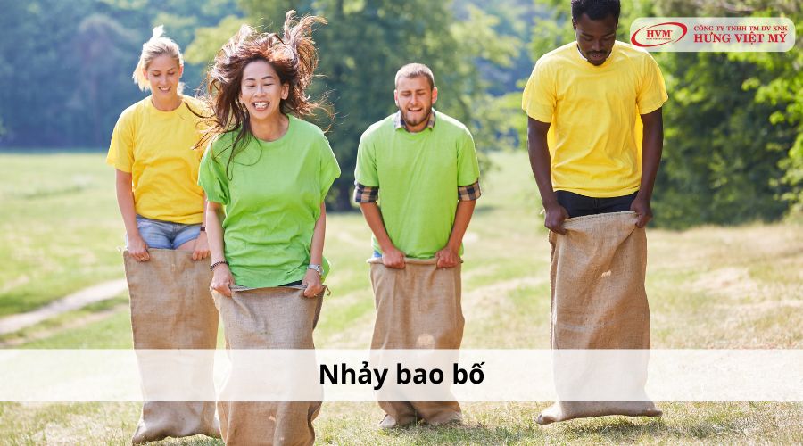 Nhảy bao bố trò chơi team building