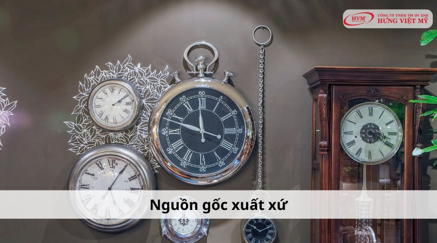 Nguồn gốc xuất xứ đồng hồ tròn treo tường
