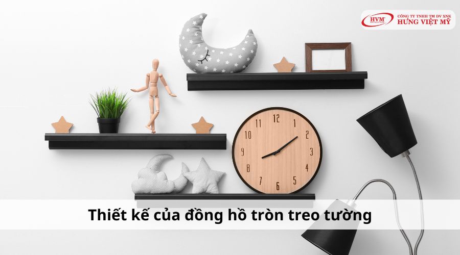 Thiết kế của đồng hồ tròn treo tường