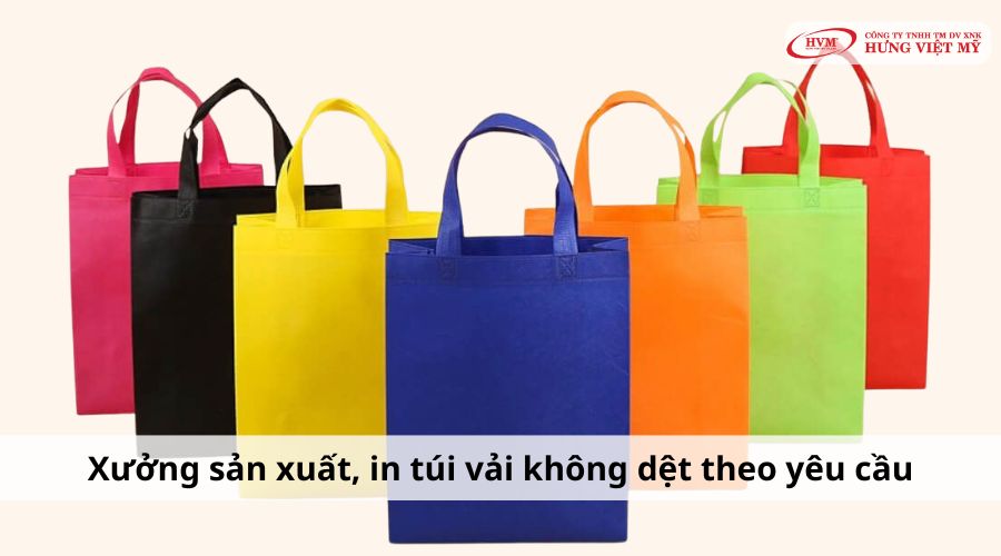 Xưởng sản xuất, in túi vải không dệt