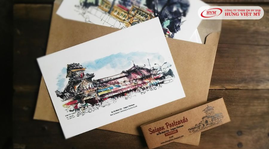 Quà lưu niệm Sài Gòn sổ tay, postcard