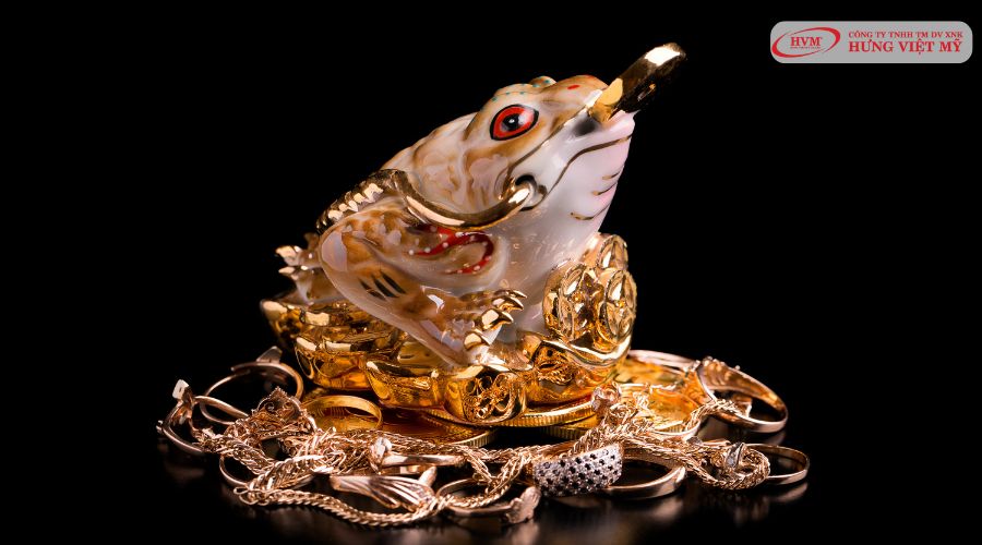 Cóc thiềm thừ quà tặng để bàn làm việc
