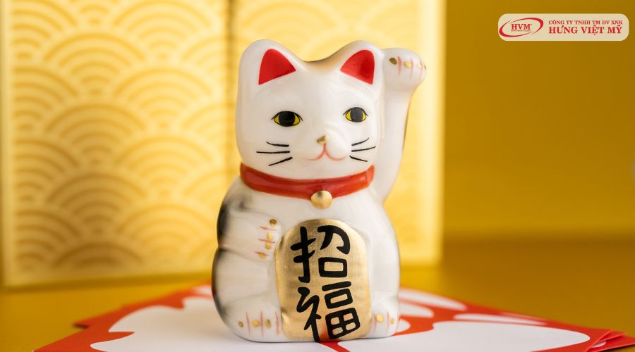 Mèo tài lộc quà tặng để bàn làm việc