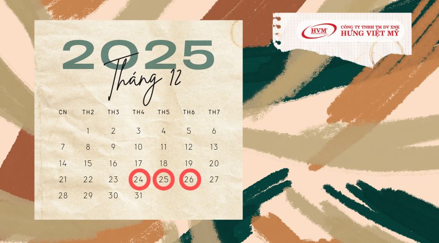 Lịch lễ trong tháng 12