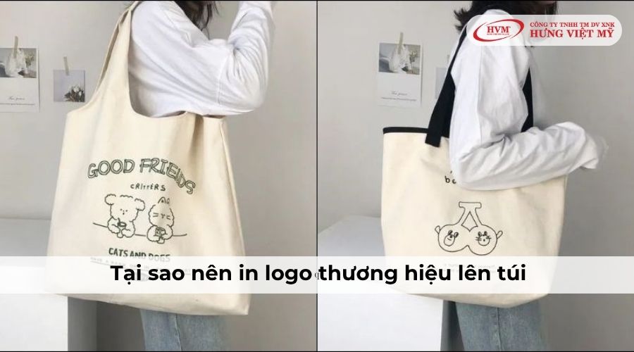 Tại sao nên in logo thương hiệu lên túi tote