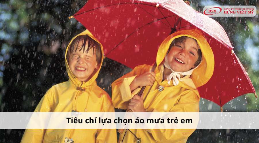 Tiêu chí lựa chọn áo mưa trẻ em