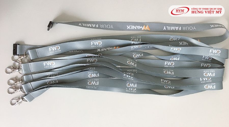 Dây đeo thẻ sinh viên lụa satin cao cấp