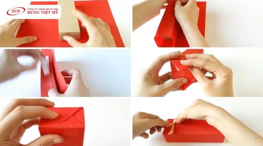 Cách gói quà bằng giấy A4