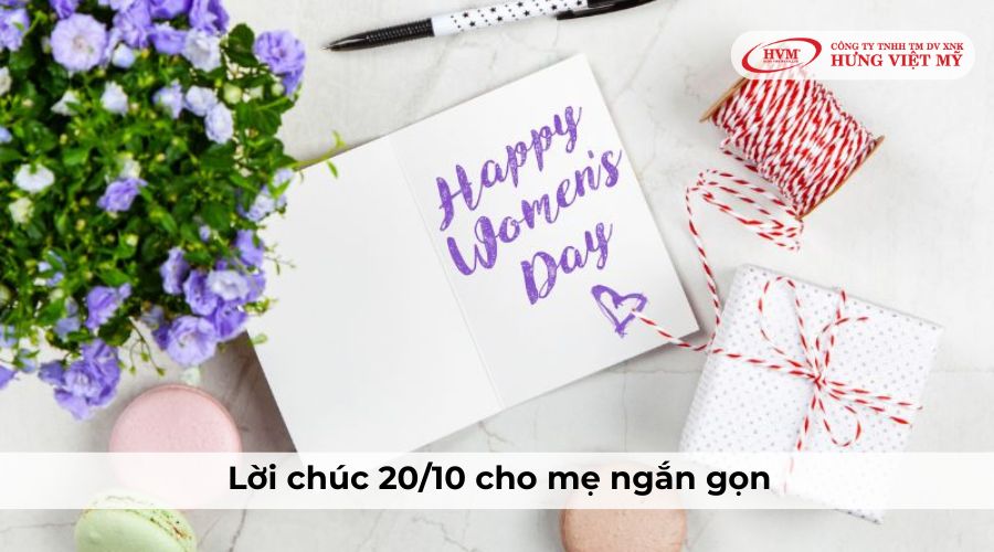 Lời chúc 20/10 cho mẹ ngắn gọn