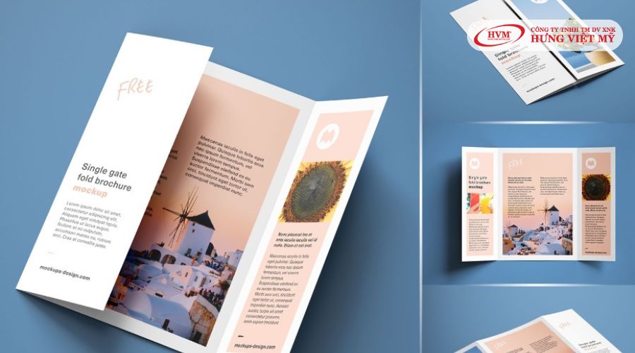 Brochure thiết kế hoạt hình Retro
