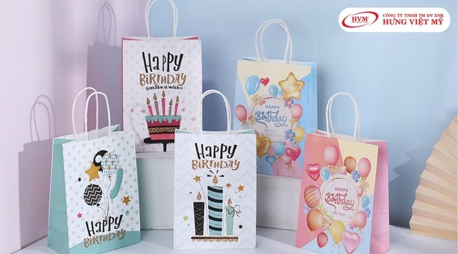 Ý tưởng trang trí túi giấy chủ đề sinh nhật
