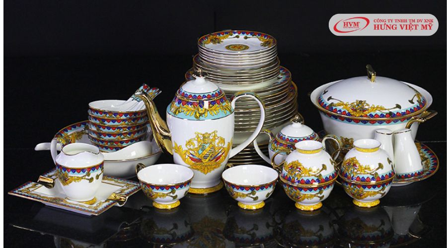 Bộ ấm chén uống trà cao cấp Sứ Xương
